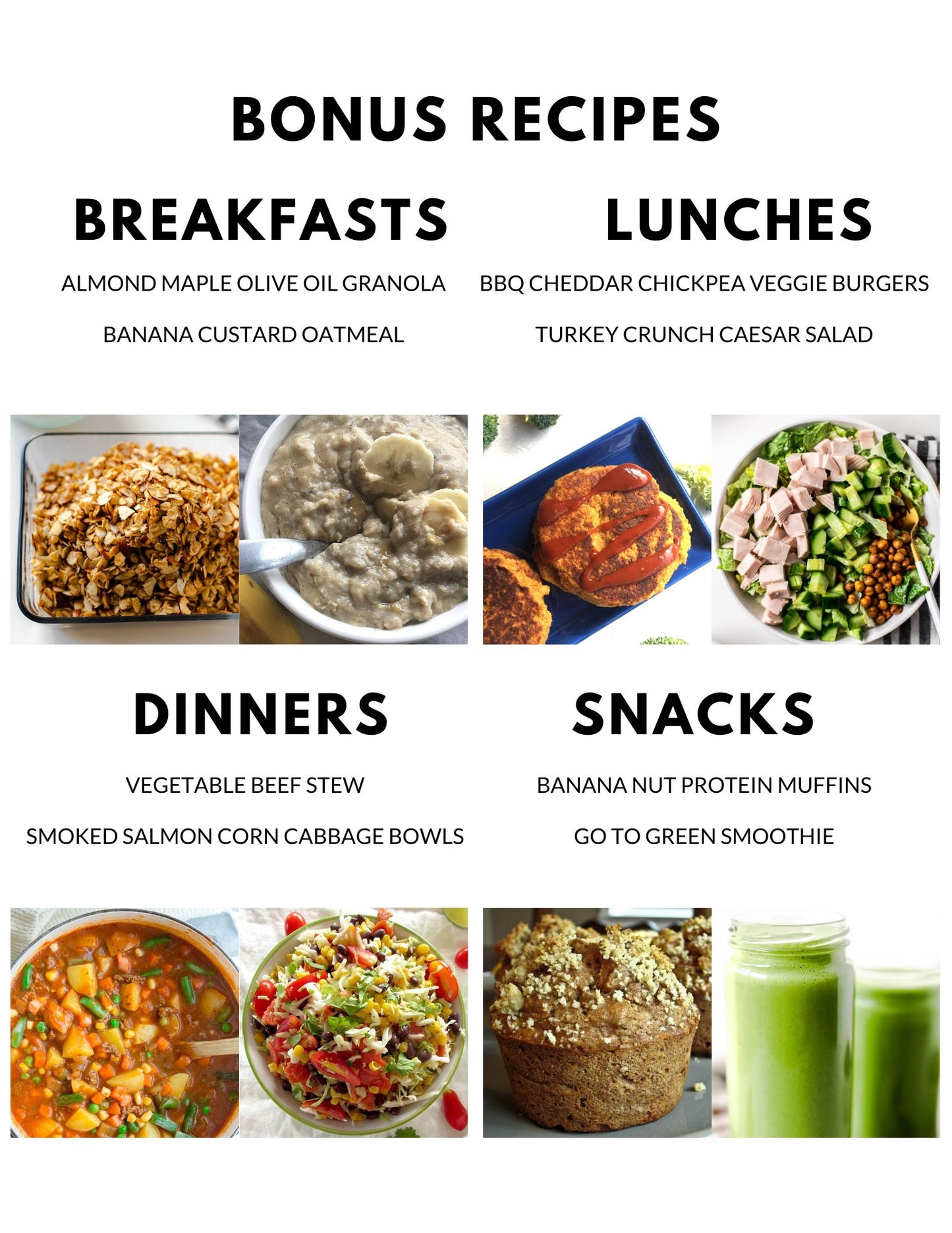 March Meal Plan - Full Month
