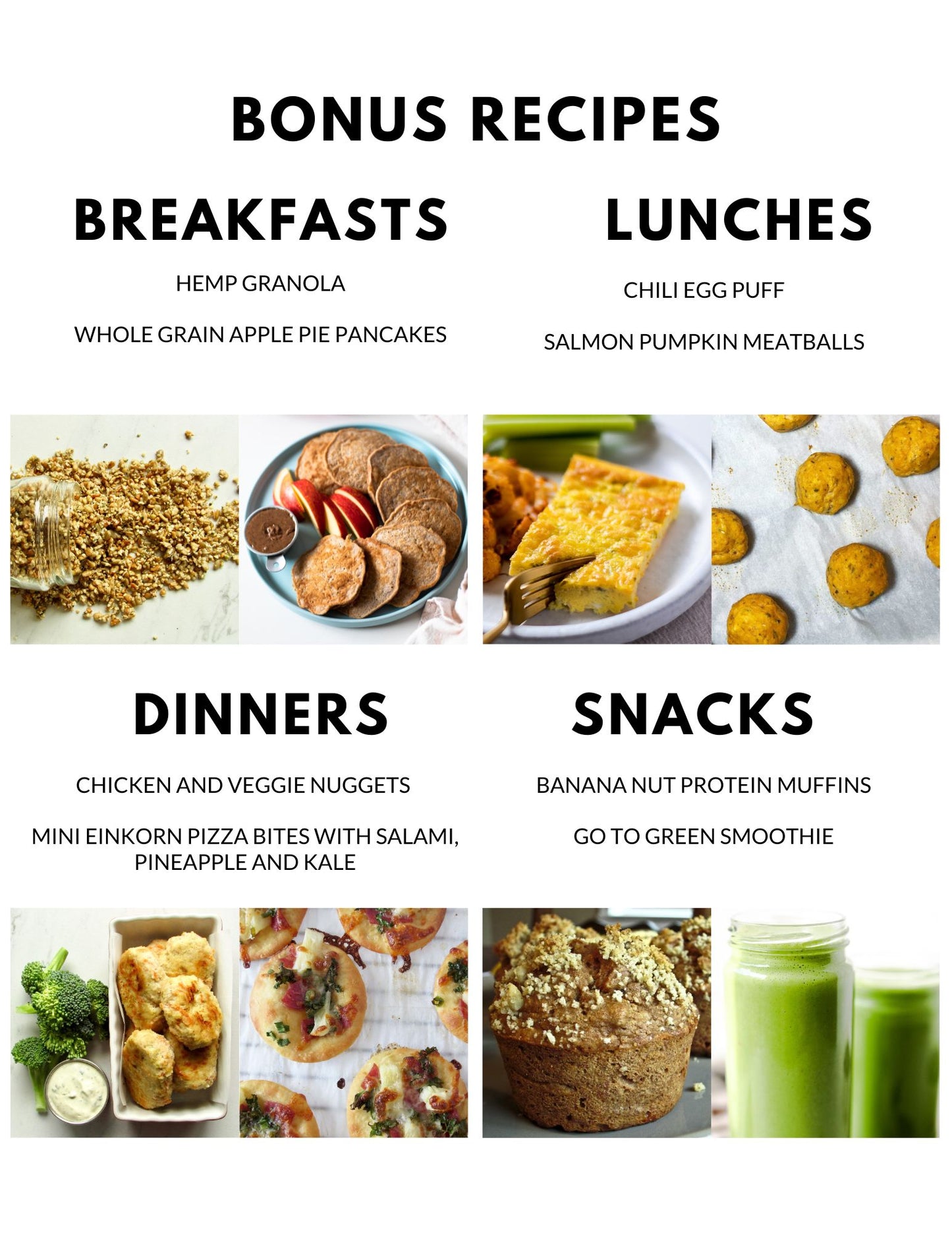July Meal Plan - Full Month