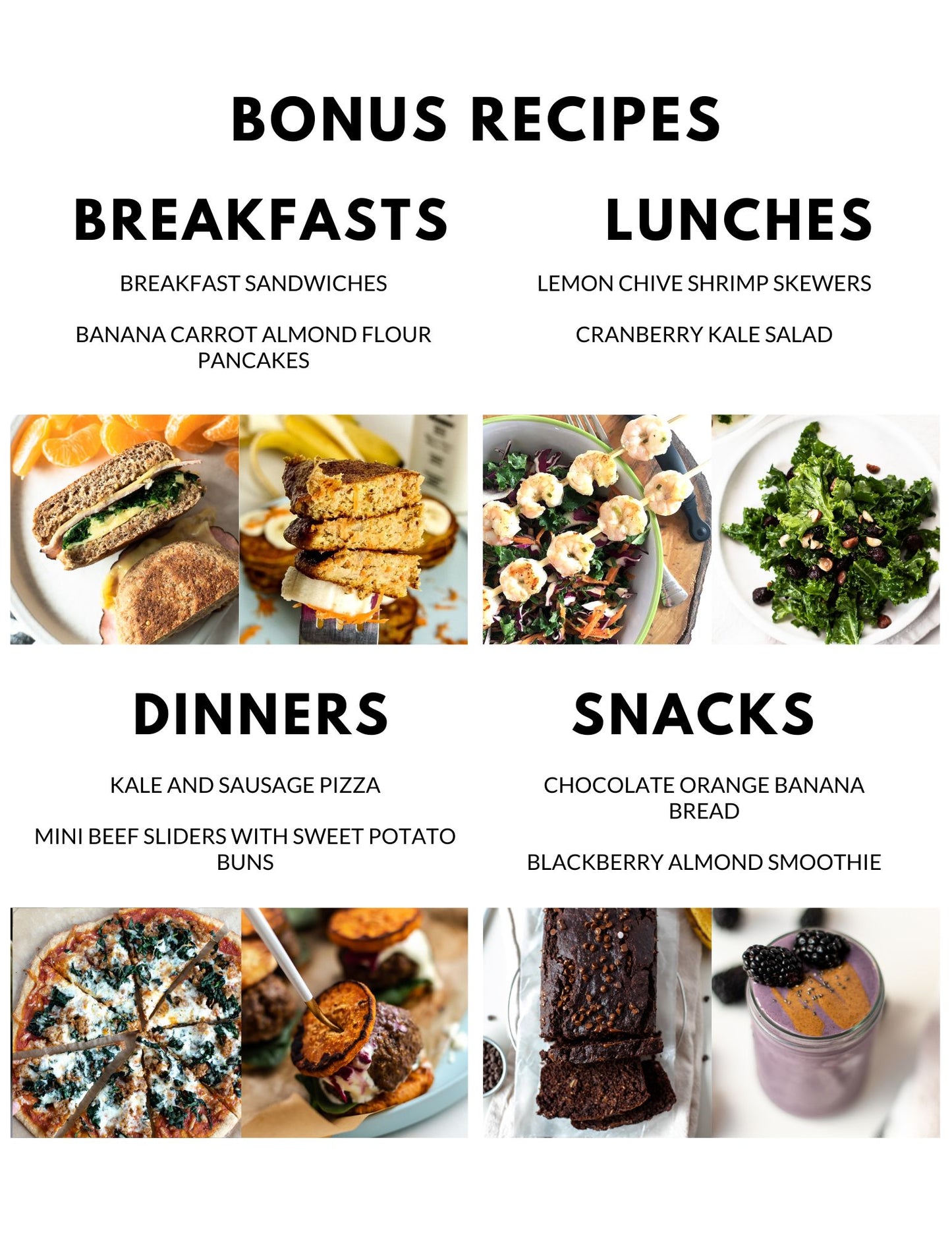 April Meal Plan - Full Month