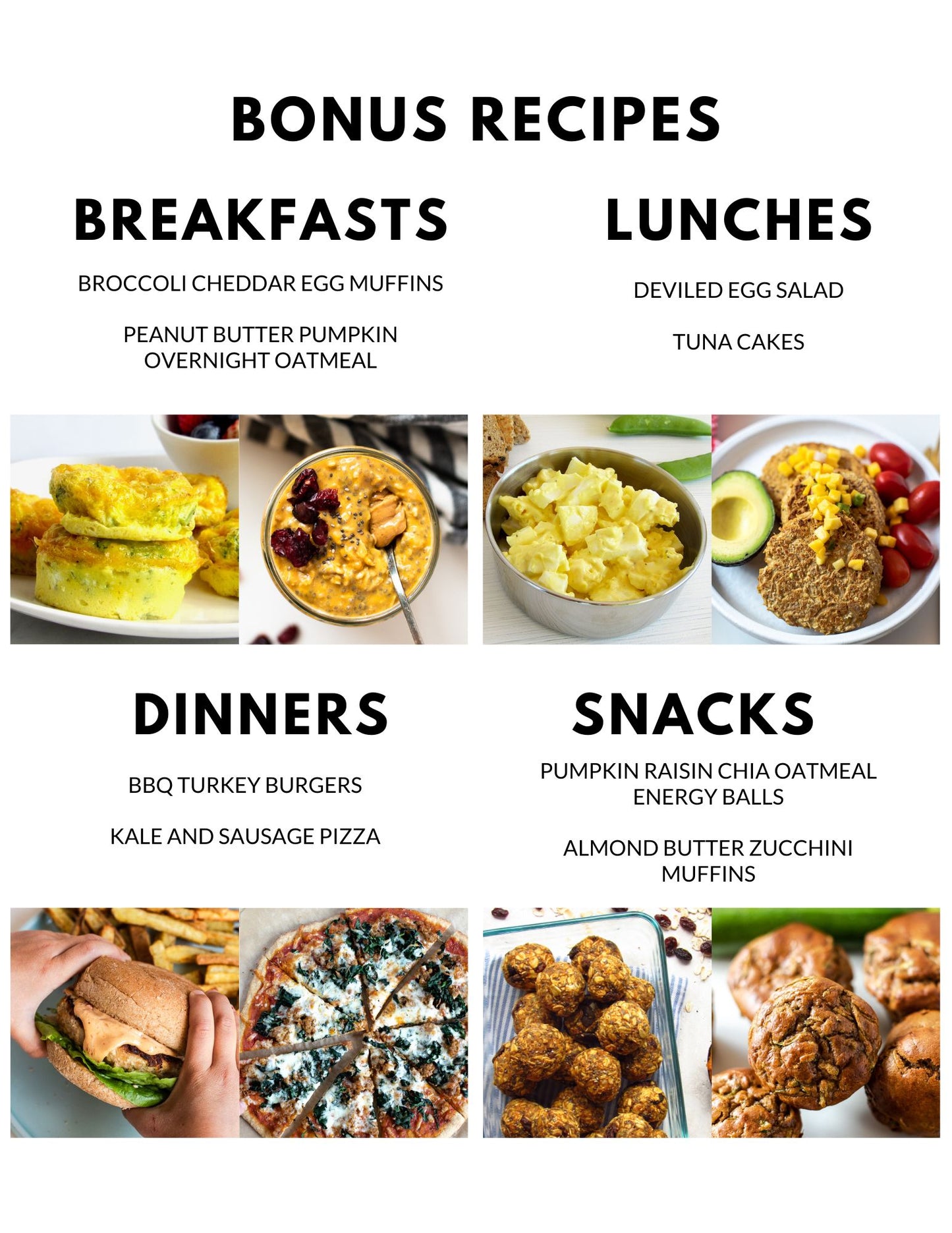 September Meal Plan - Full Month