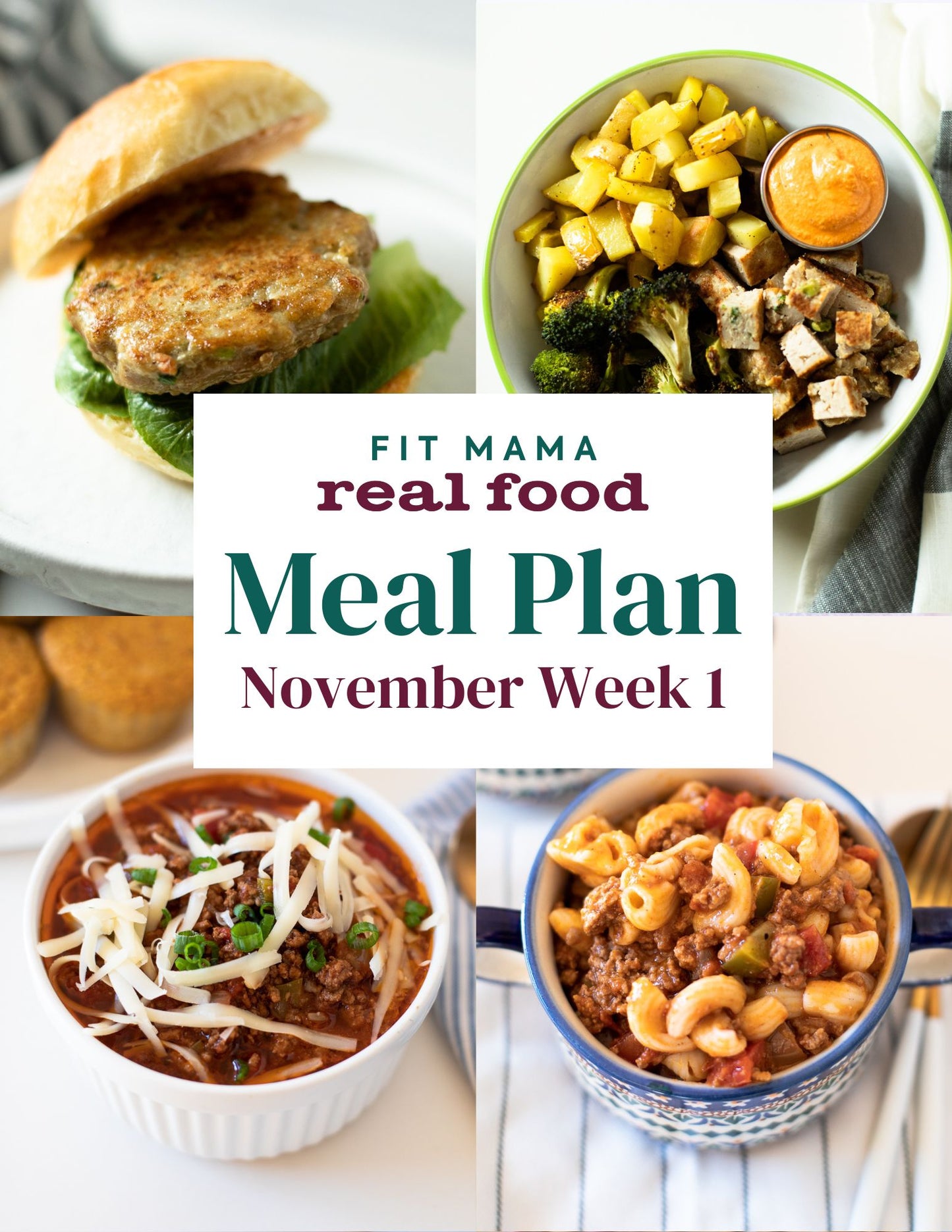 November Single Week Meal Plan - Week 1