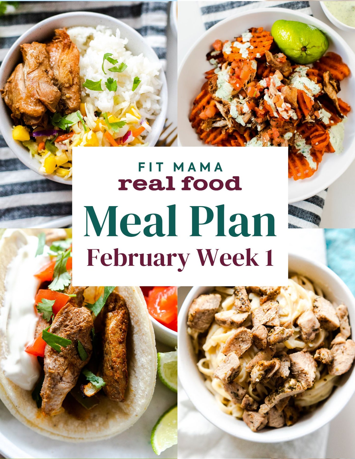 February Single Week Meal Plan - Week 1