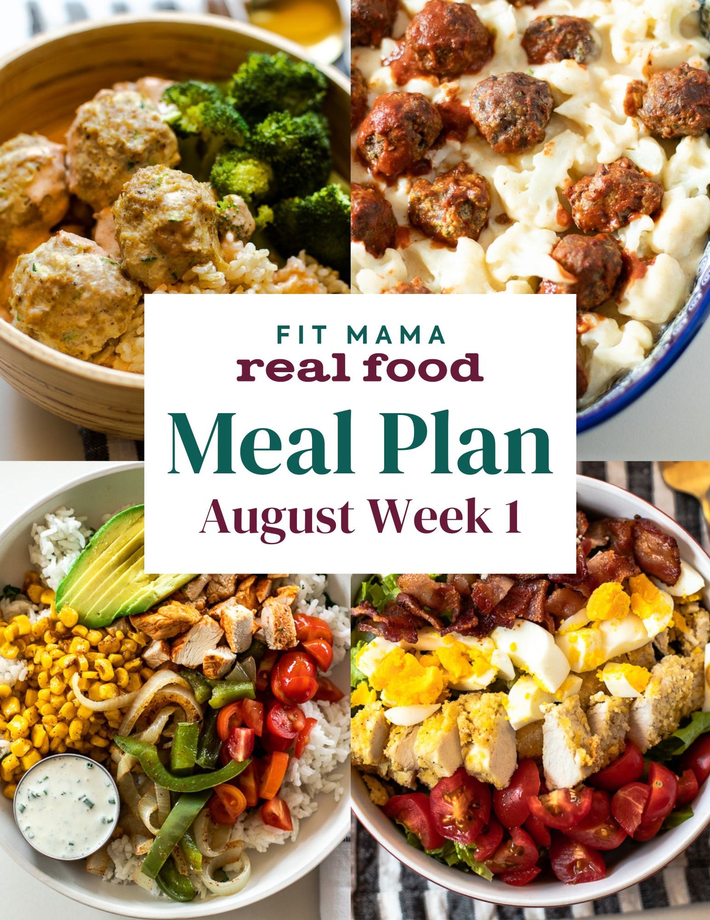 August Single Week Meal Plan - Week 1