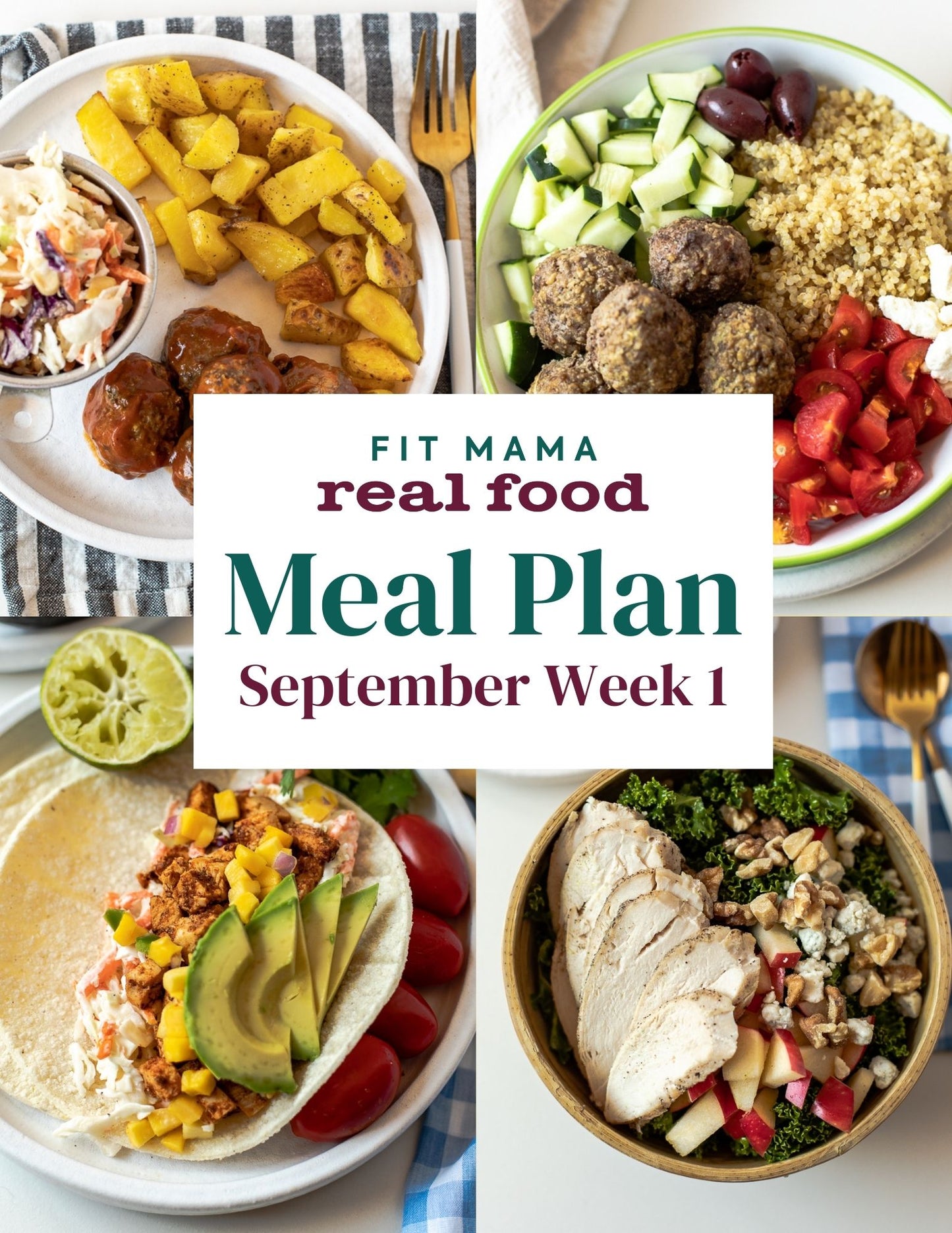 September Single Week Meal Plan - Week 1