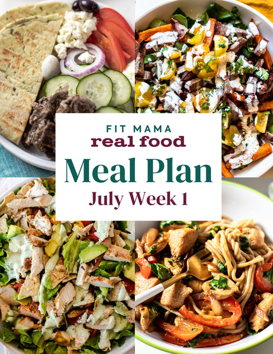 July Single Week Meal Plan - Week 1