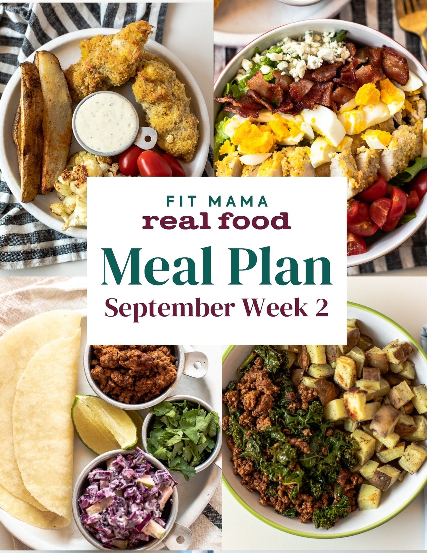 September Single Week Meal Plan - Week 2