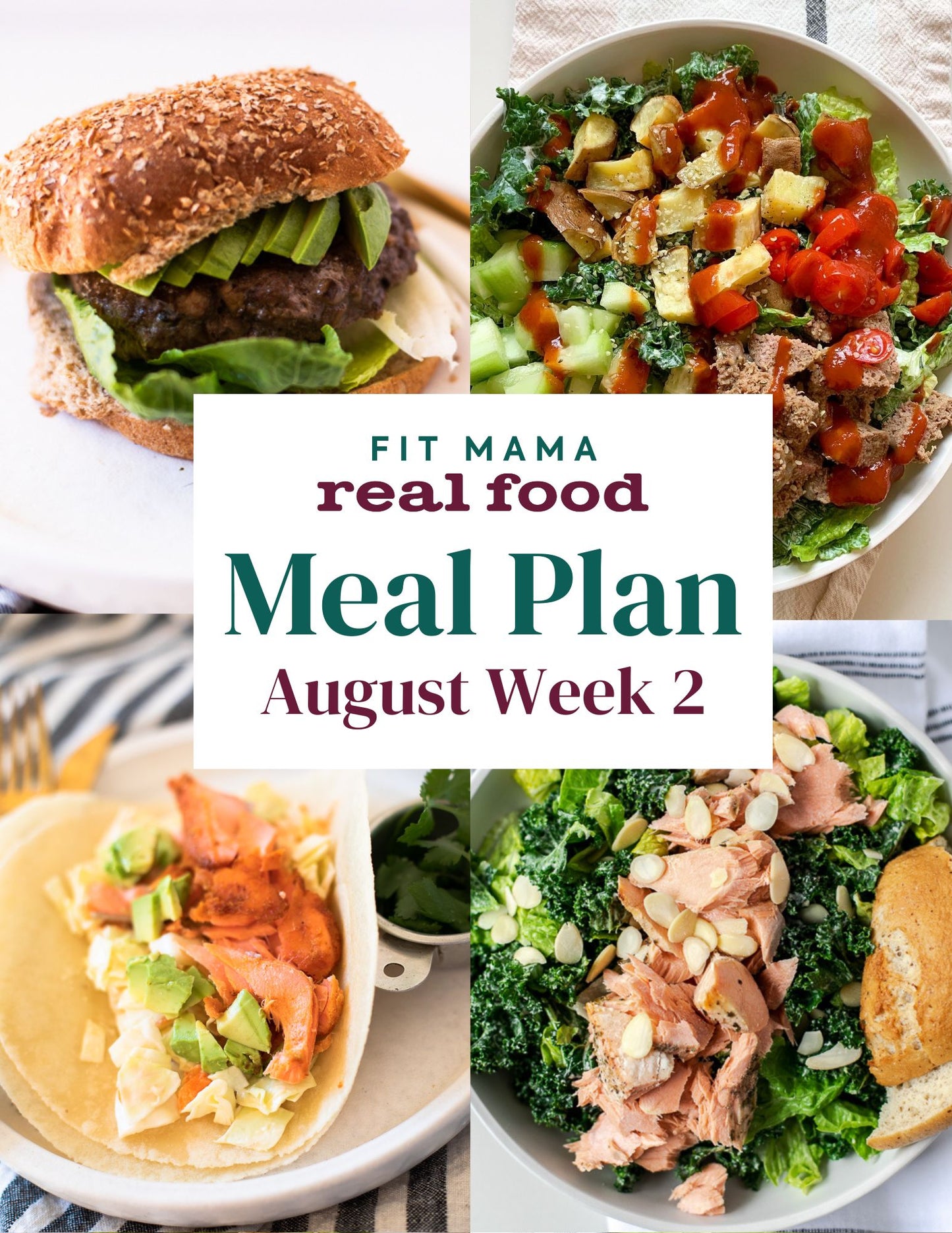 August Single Week Meal Plan - Week 2