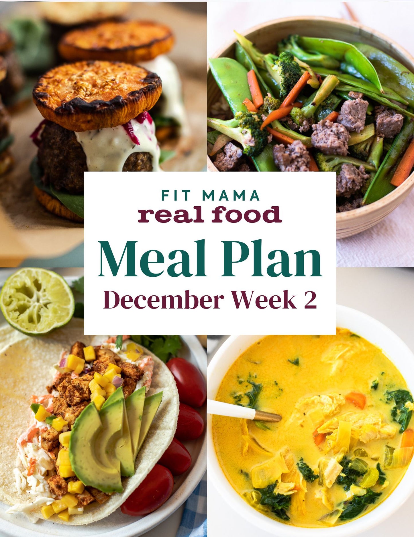 December Single Week Meal Plan - Week 2