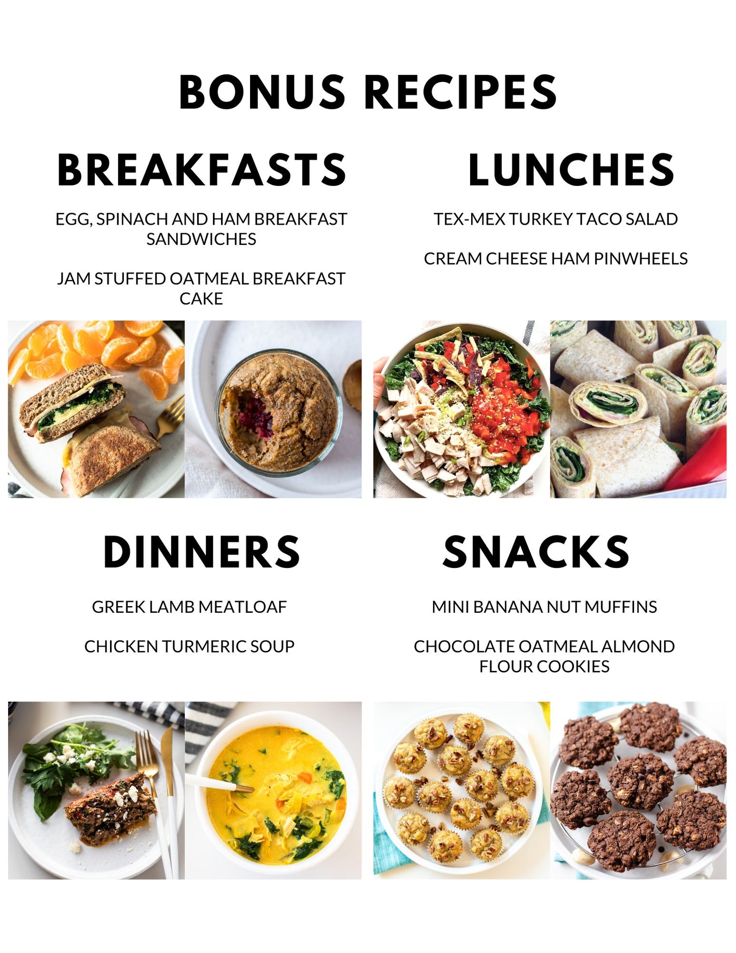 February Meal Plan - Full Month