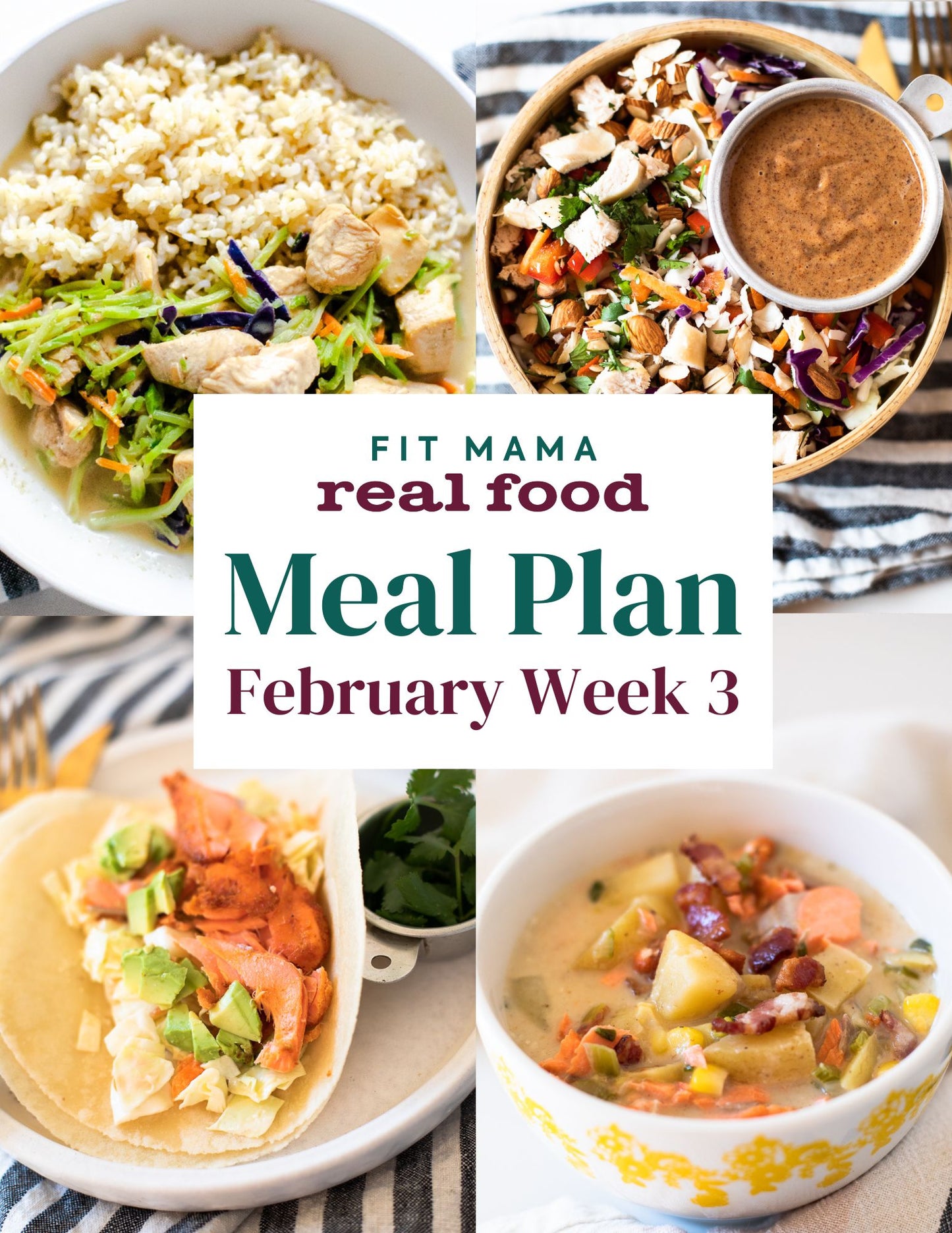 February Single Week Meal Plan - Week 3