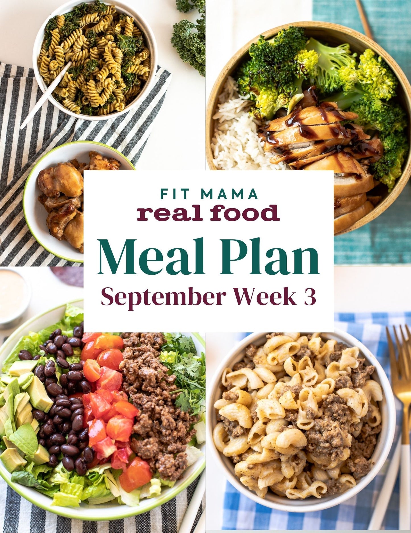 September Single Week Meal Plan - Week 3
