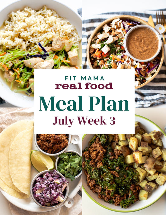 July Single Week Meal Plan - Week 3