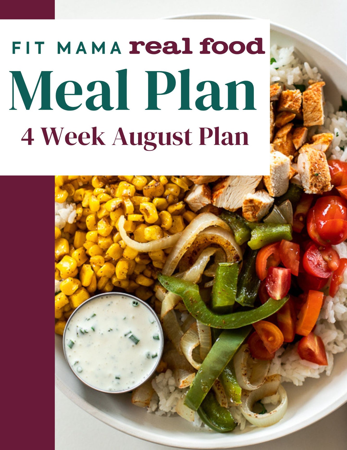 August Meal Plan - Full Month